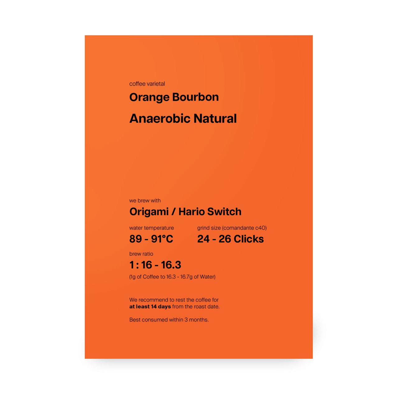 El Carmen, Orange Bourbon, Anaerobic Natural, El Salvador (In-store)