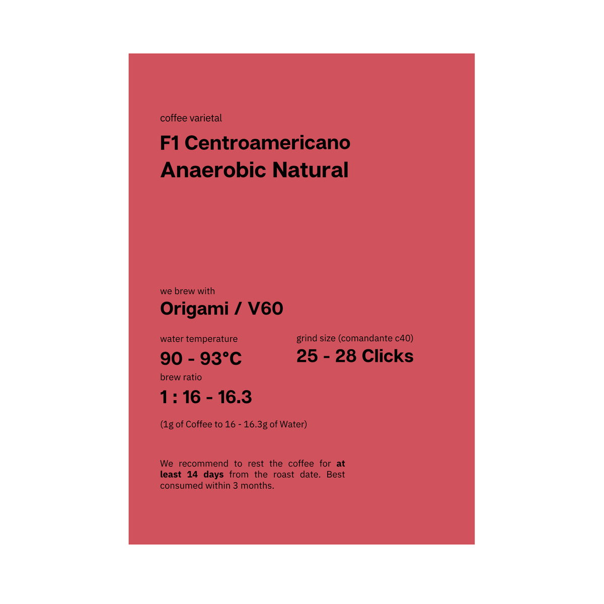 Aquiares Estate, F1 Centroamericano, Anaerobic Natural, Costa Rica