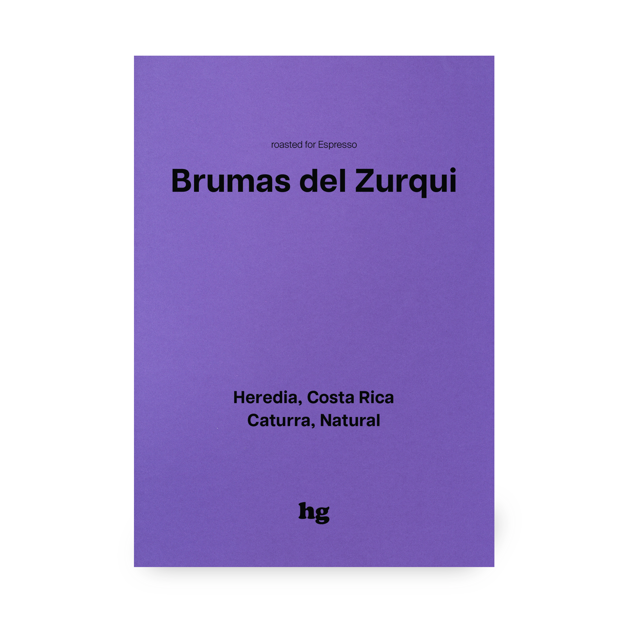 Brumas del Zurqui, Caturra, Natural, Costa Rica #E