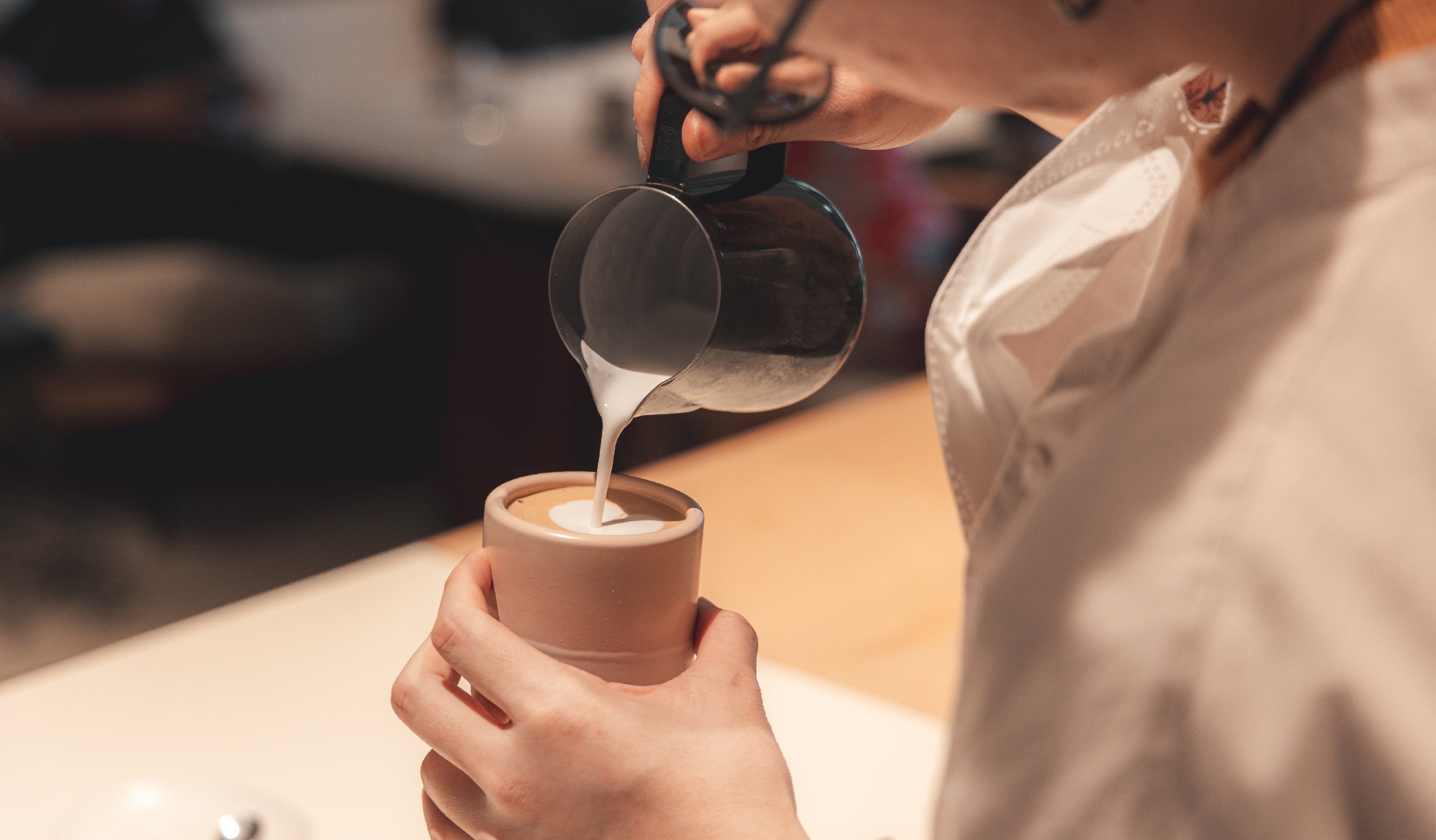 To strive a balance between coffee and milk in a cup