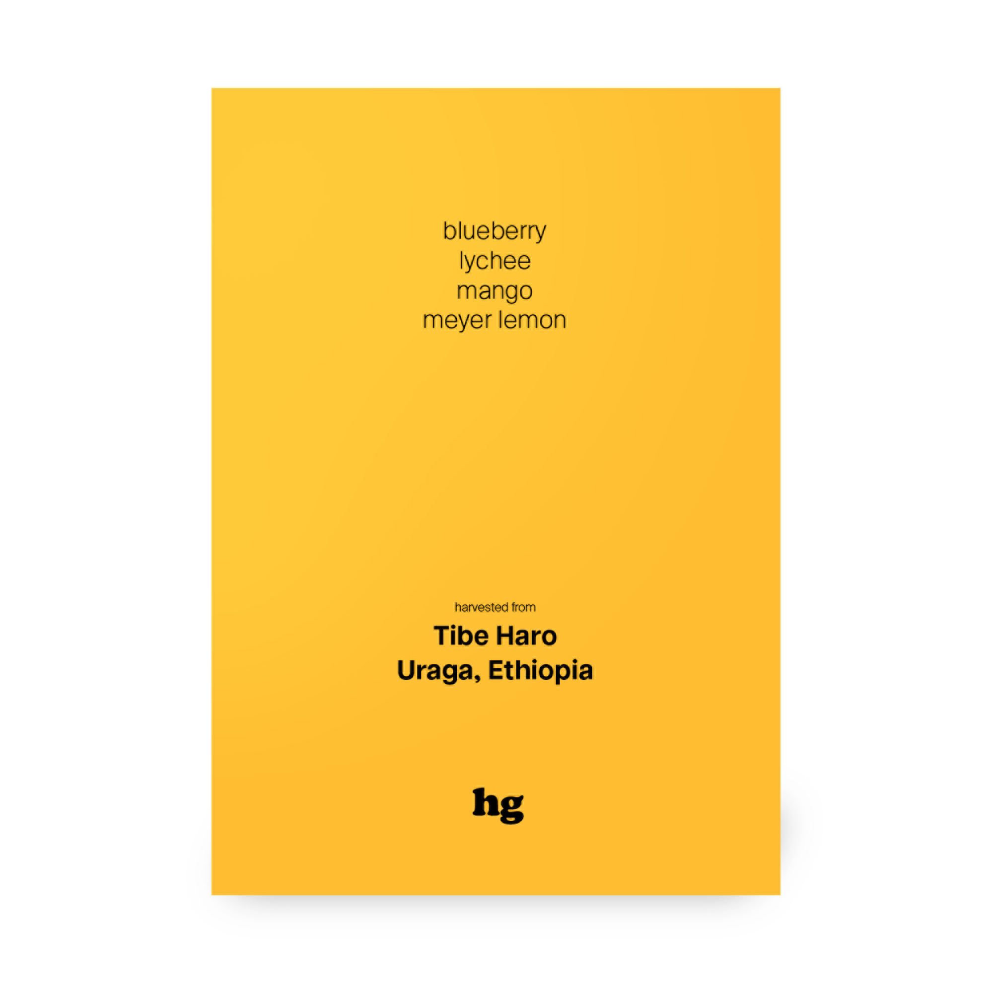 Tibe Haro, 74100 & 74112, Yeast Inoculated Natural, Ethiopia (In-store)