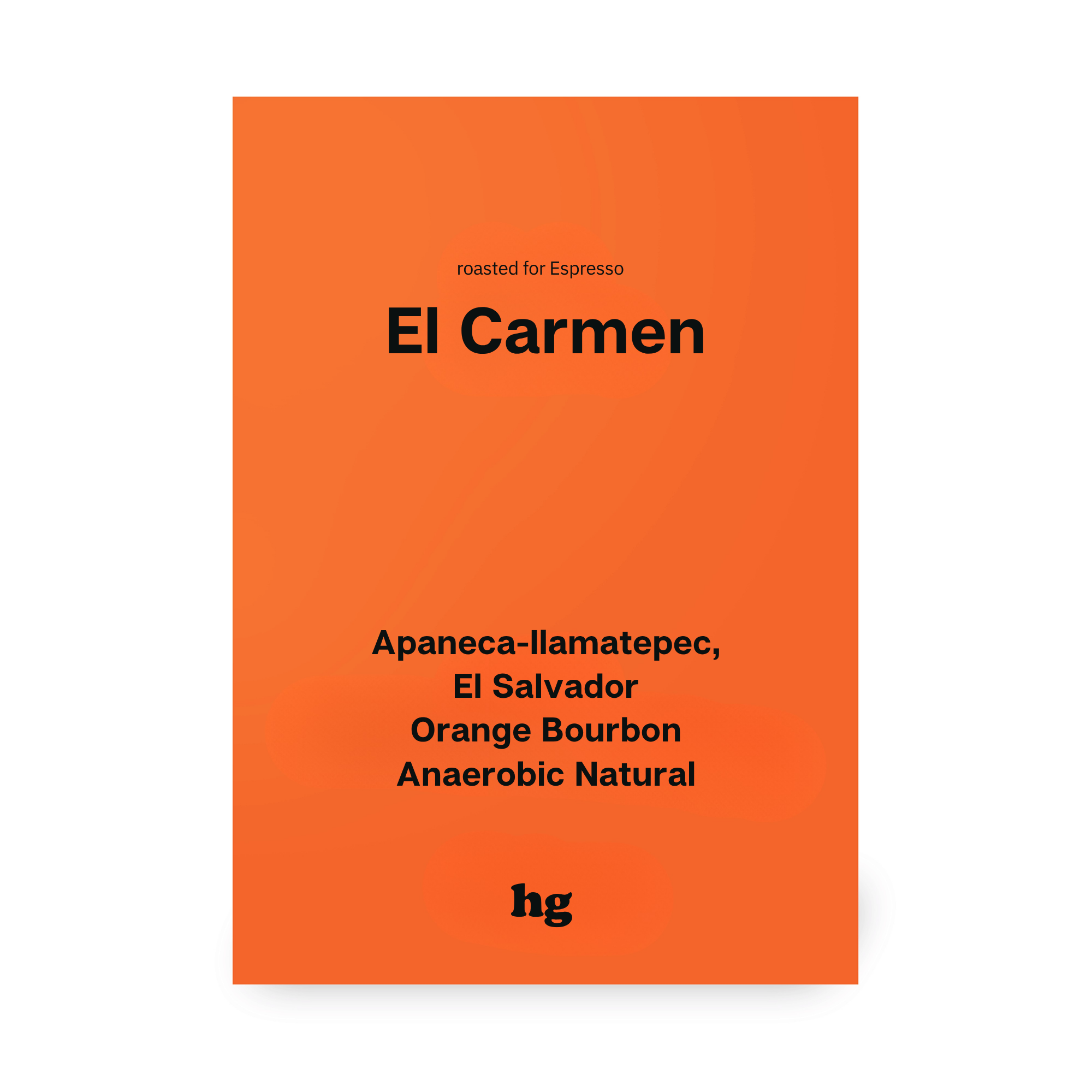 El Carmen, Orange Bourbon, Anaerobic Natural, El Salvador #E (In-store)