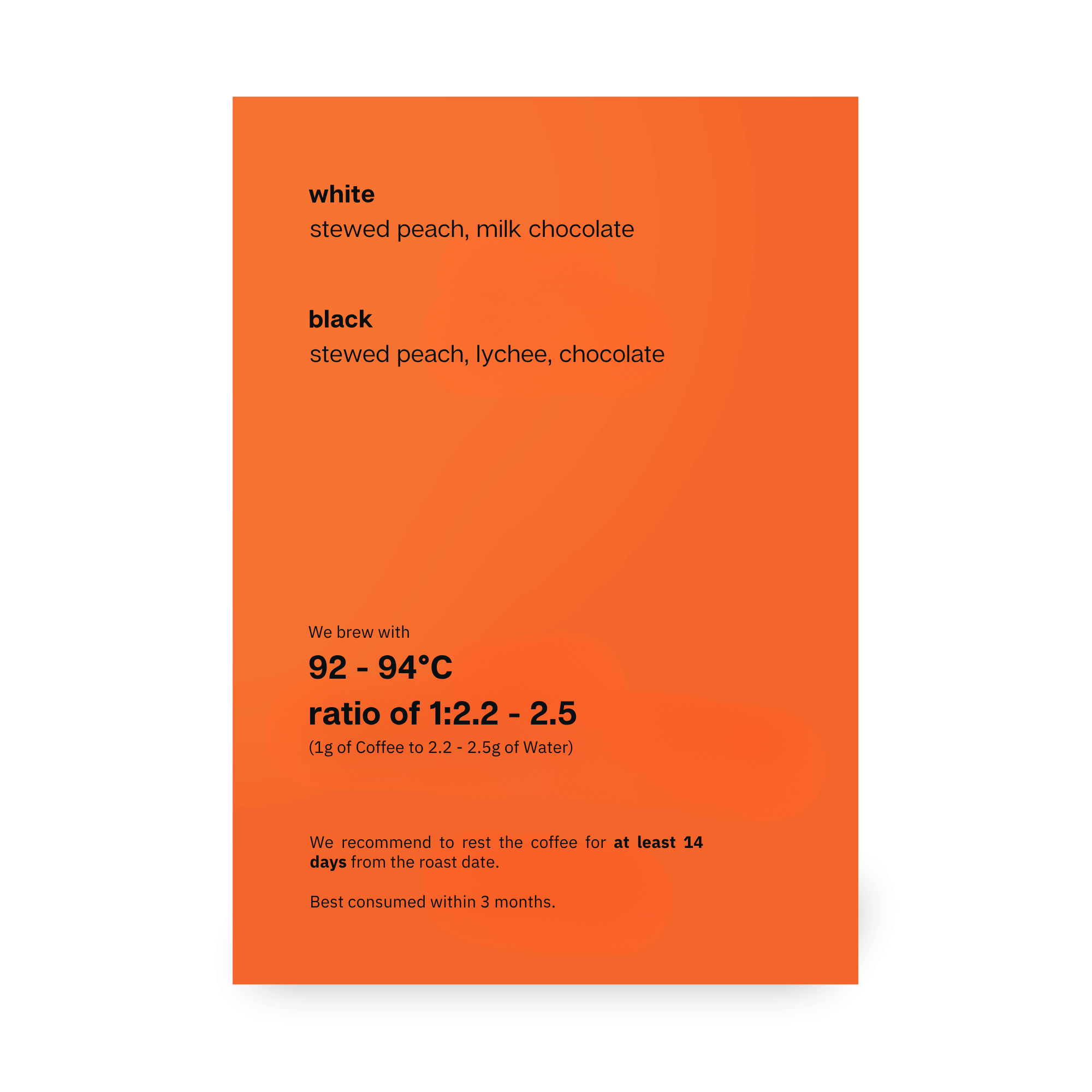 El Carmen, Orange Bourbon, Anaerobic Natural, El Salvador #E (In-store)