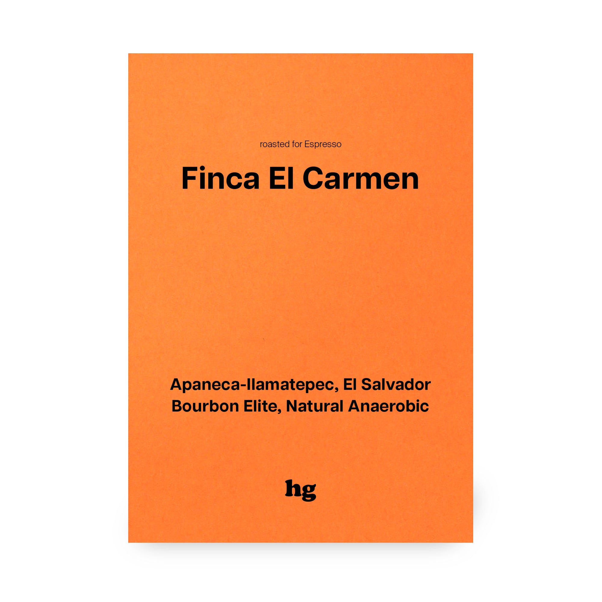 Finca El Carmen, Bourbon Elite, Anaerobic Natural, El Salvador