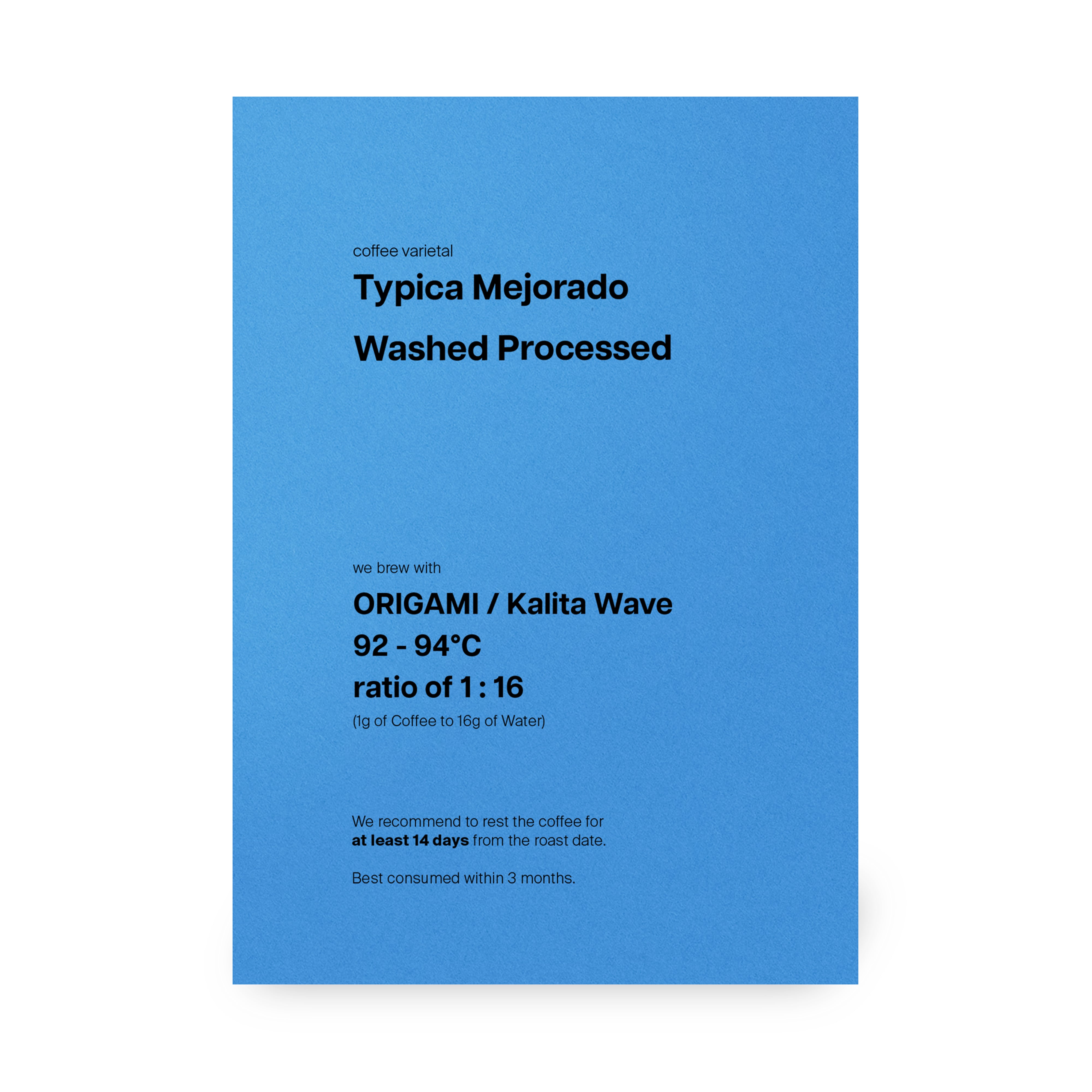 Finca Soledad, Typica Mejorado, Washed, Ecuador (In-store)