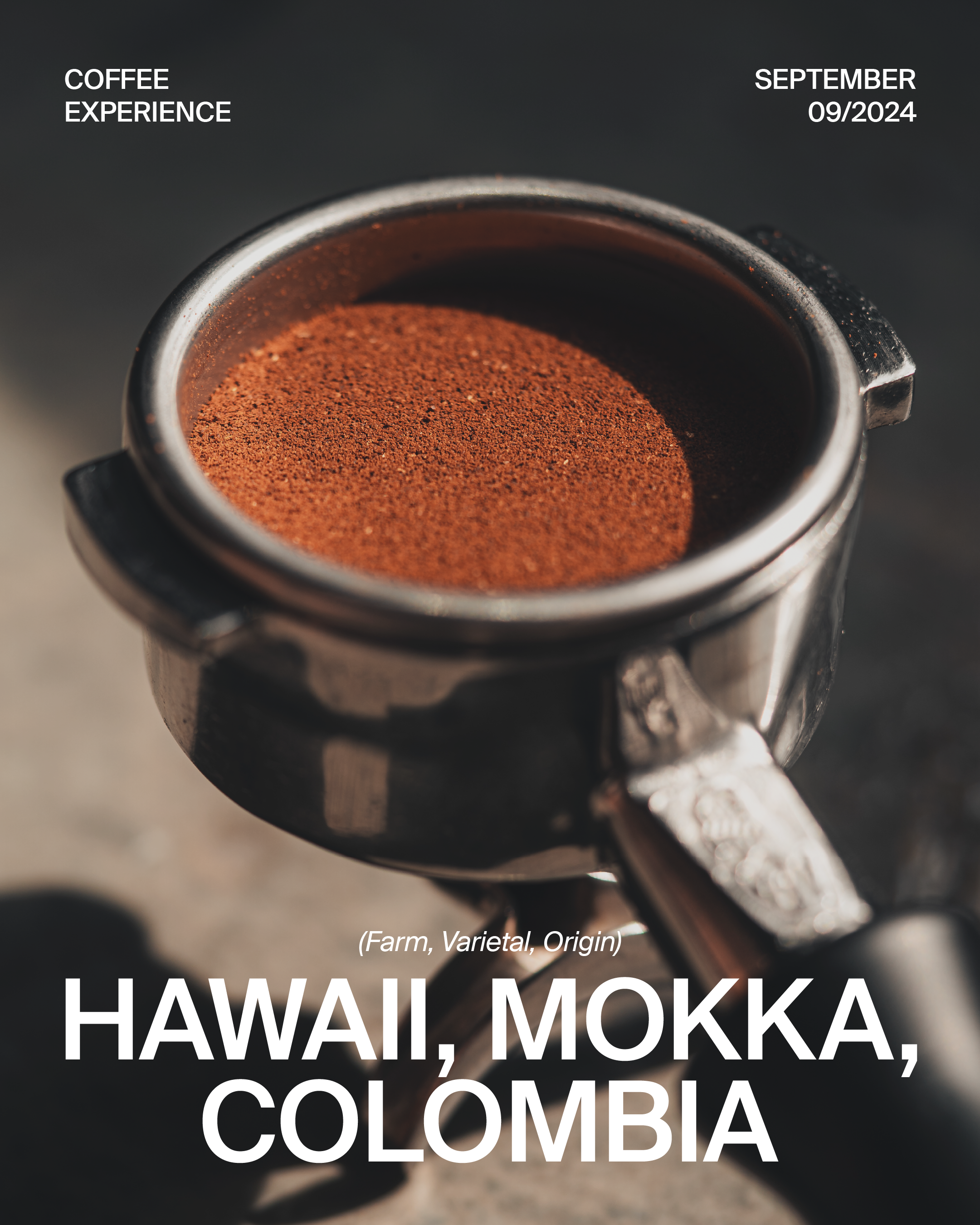 September 2024 Coffee Experience: Hawaii, Mokka, Colombia