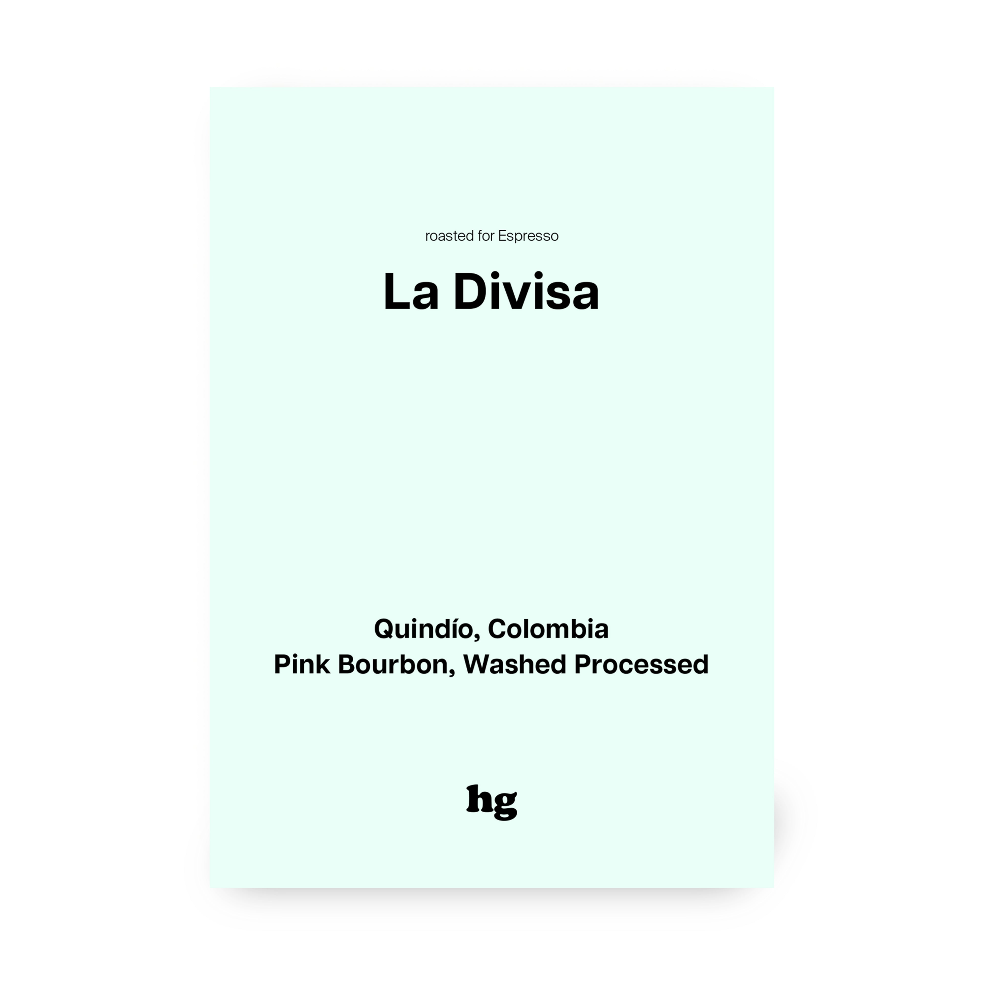 La Divisa, Pink Bourbon, Washed, Colombia