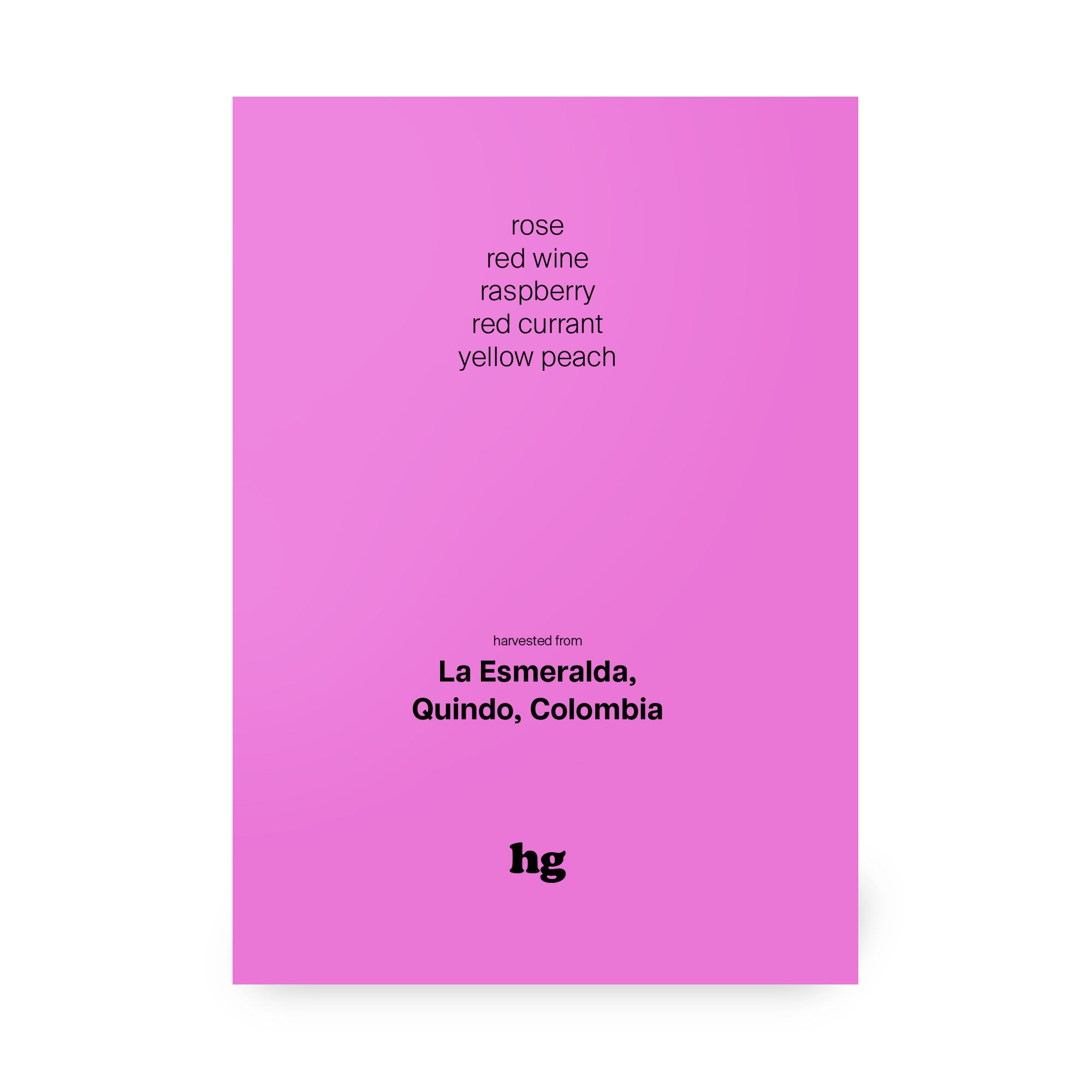 La Esmeralda, Pink Bourbon, Natural, Colombia