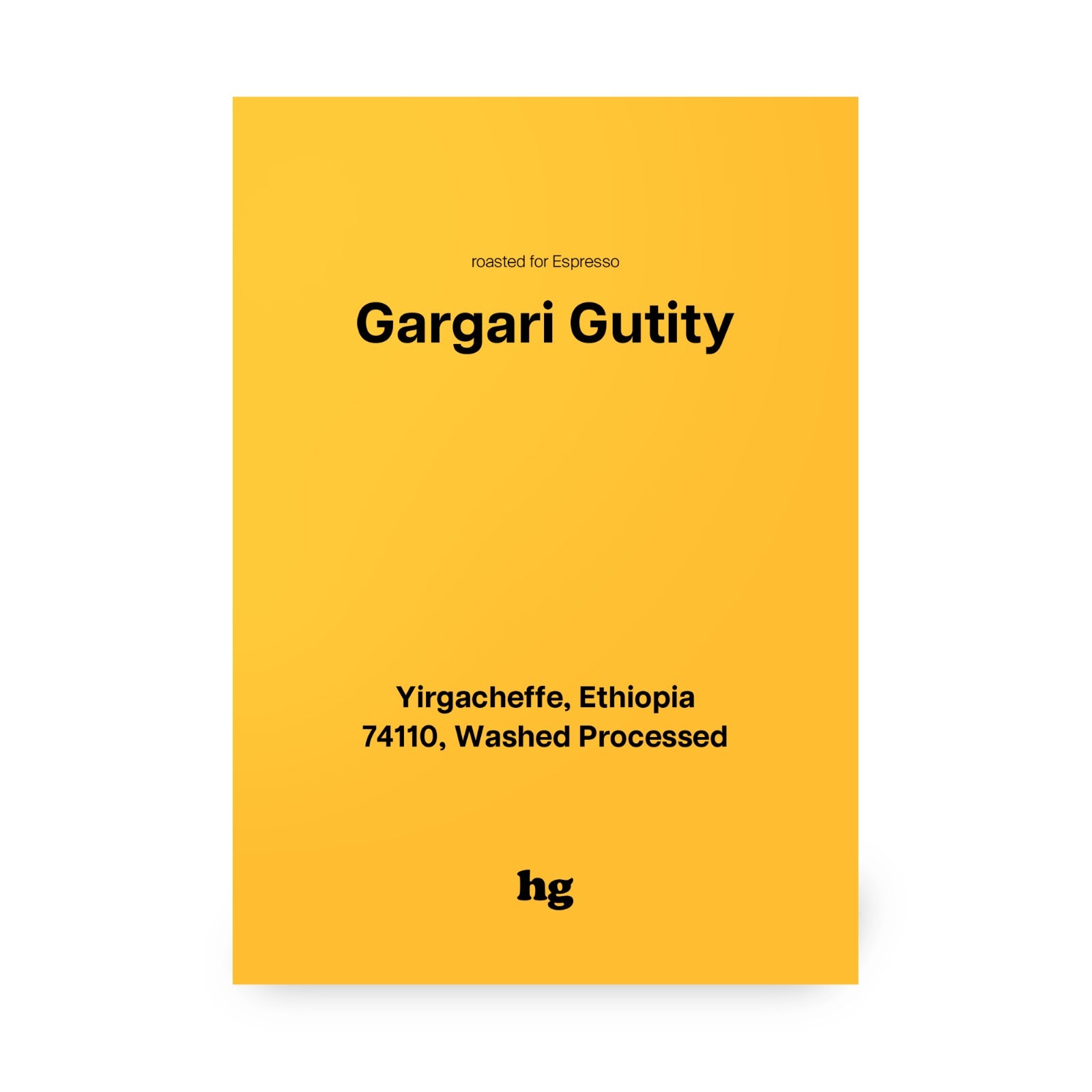 #E Gargari Gutity, 74110, Washed, Ethiopia (In-store)