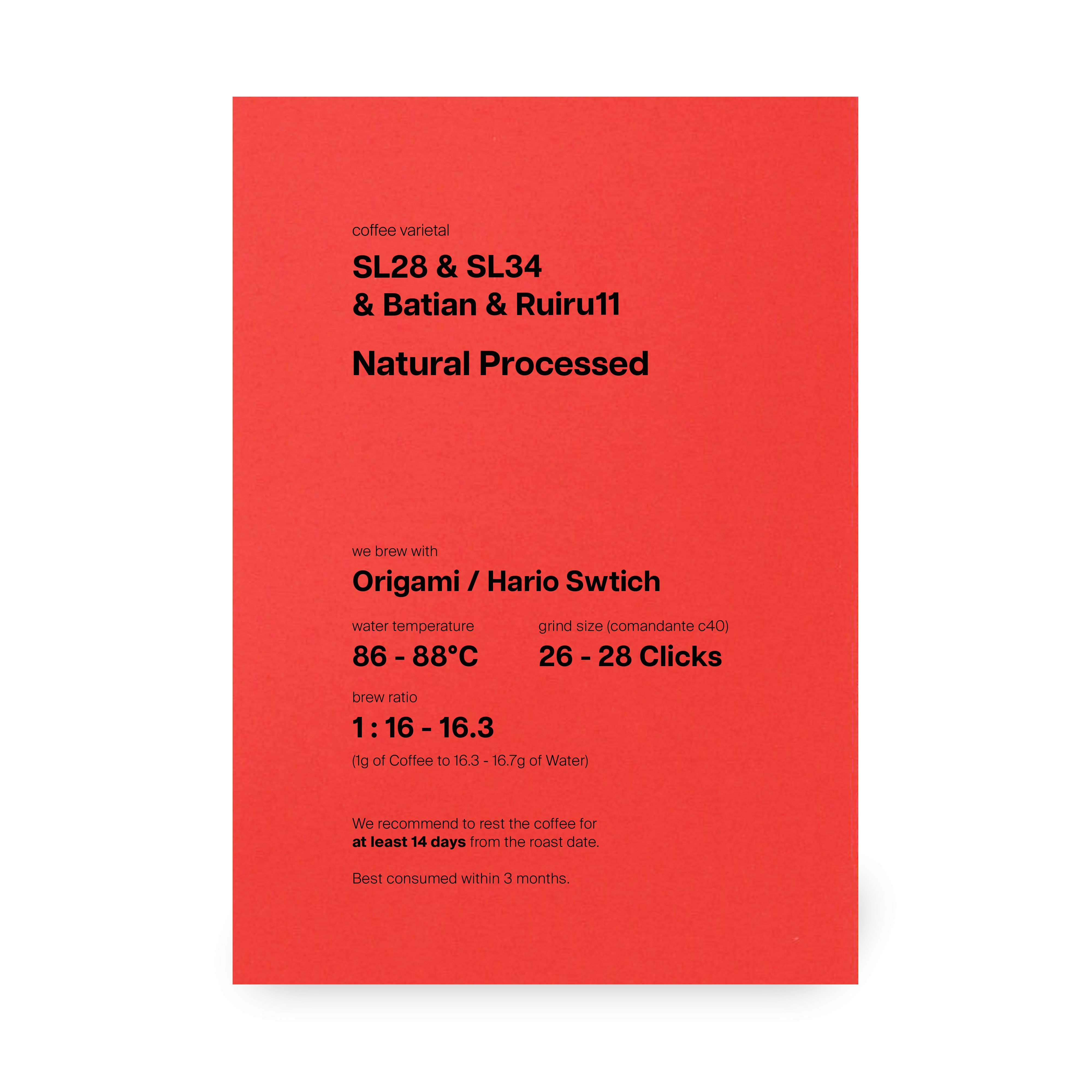 Ndiaini, SL28 & SL34 & Batian & Ruiru11, Natural, Kenya (Drip Bag In-store)