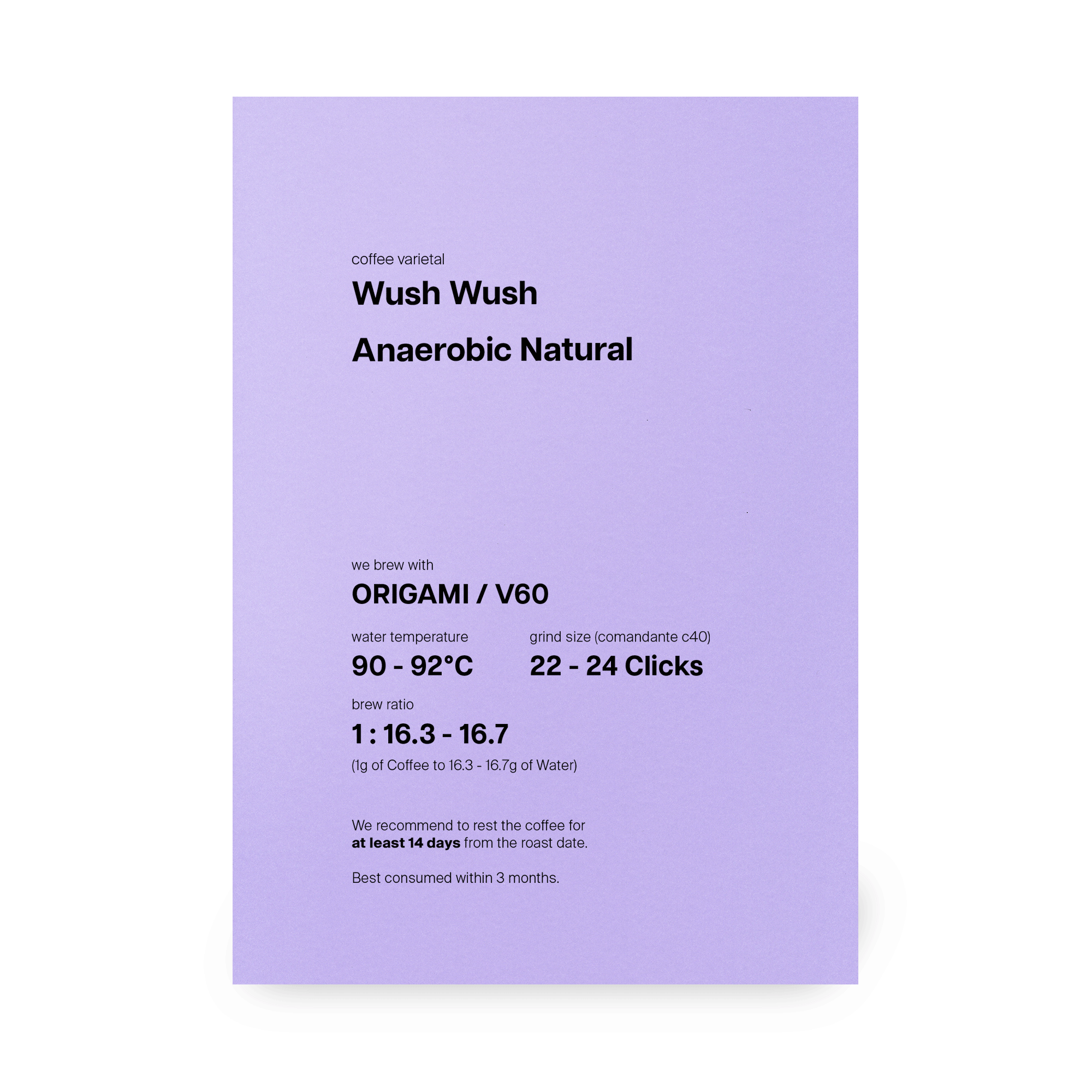 La Negrita, Wush Wush, Anaerobic Natural, Colombia