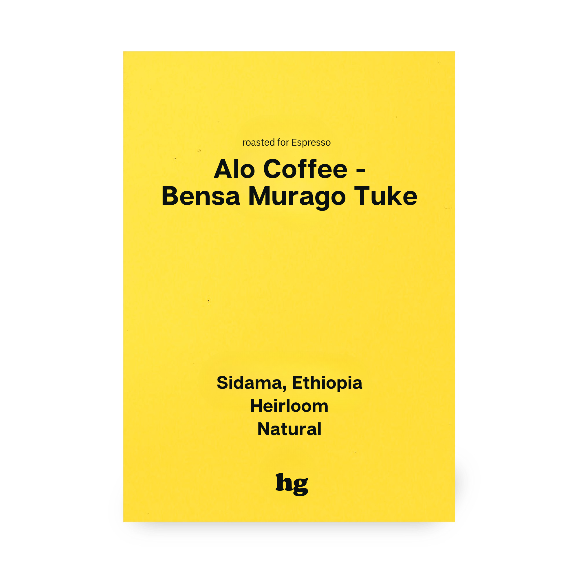 Alo Coffee - Bensa Murago Tuke, Heirloom, Natural, Ethiopia #E (In-store)