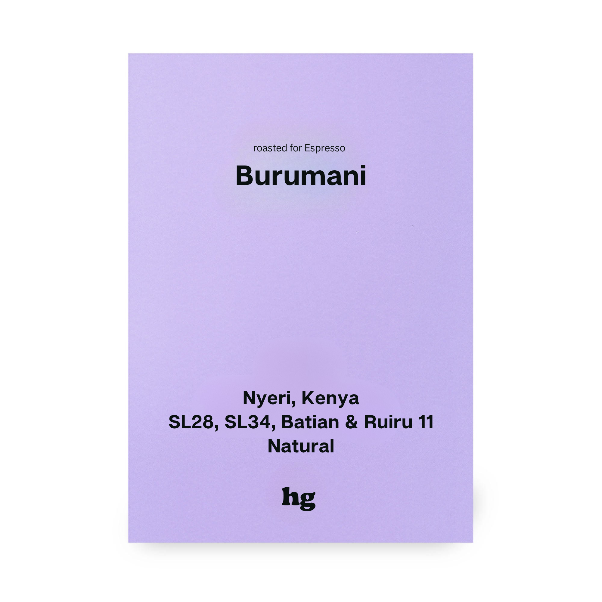 Burumani, SL28, SL34, Batian & Ruiru11, Natural, Kenya #E
