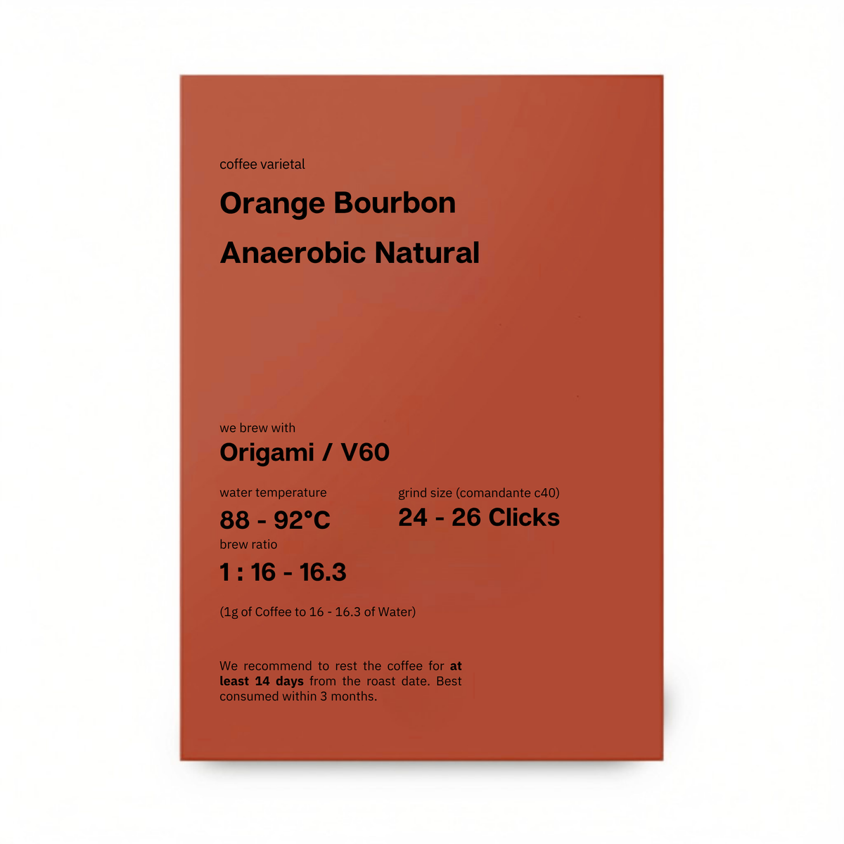 El Carmen, Orange Bourbon, Anaerobic Natural, El Salvador