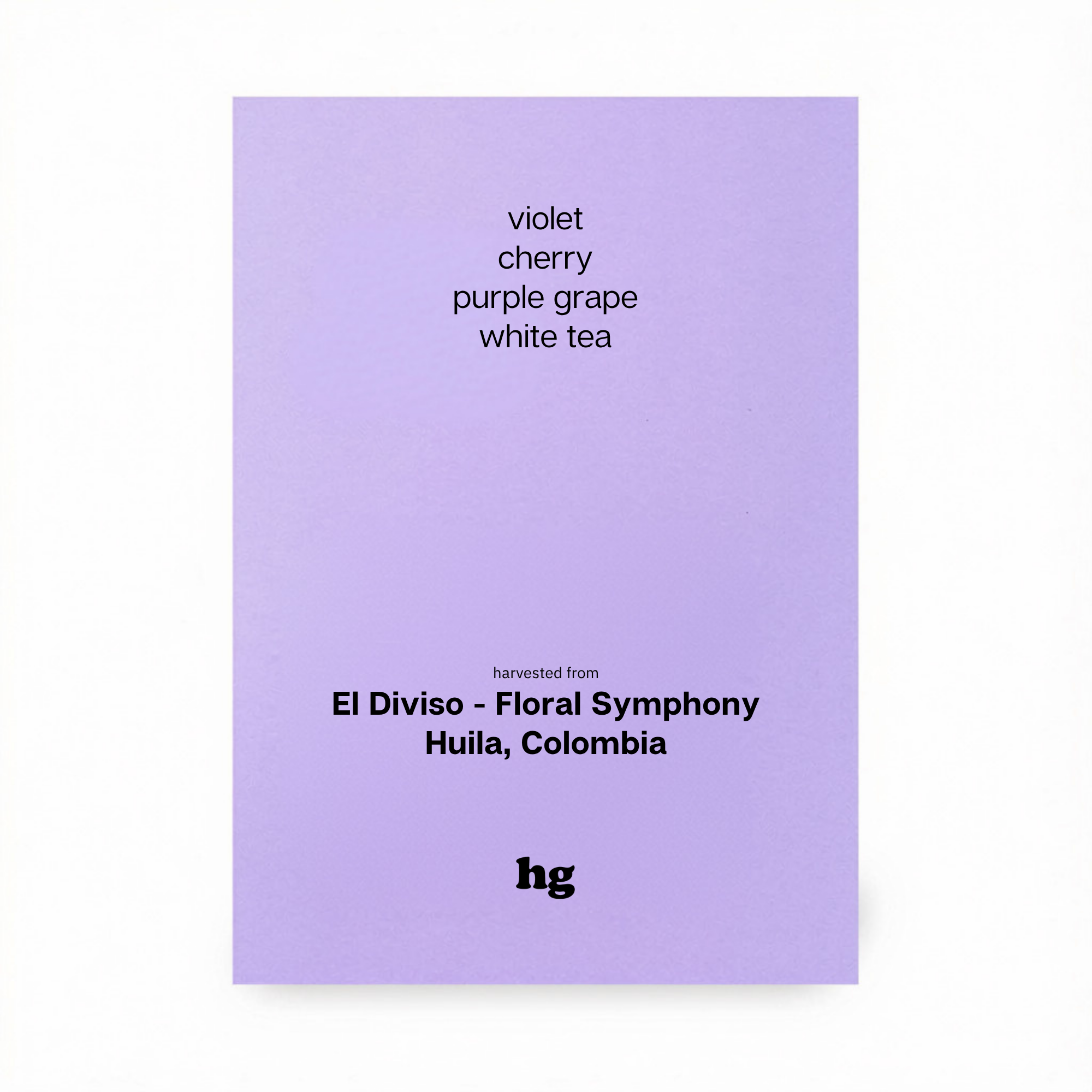 El Diviso - Floral Symphony, Sidra, Anaerobic Natural & Thermal Shock, Colombia (In-store)