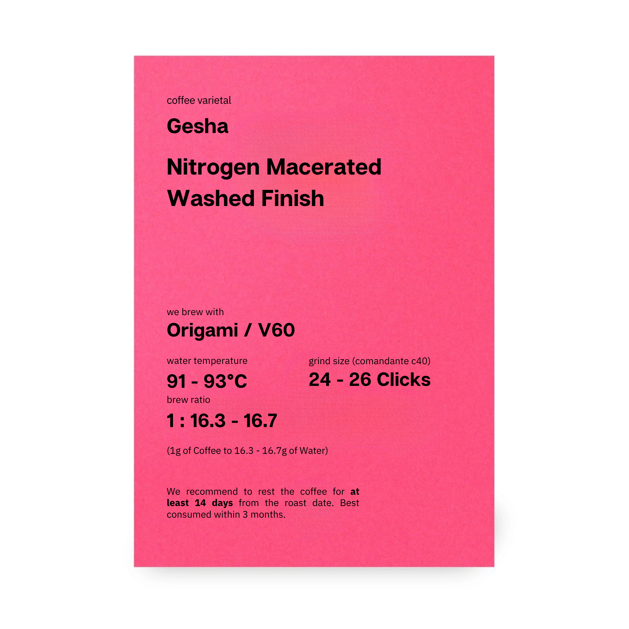 Finca Deborah Elipse, Gesha, Nitrogen Macerated Washed Finish, Panama