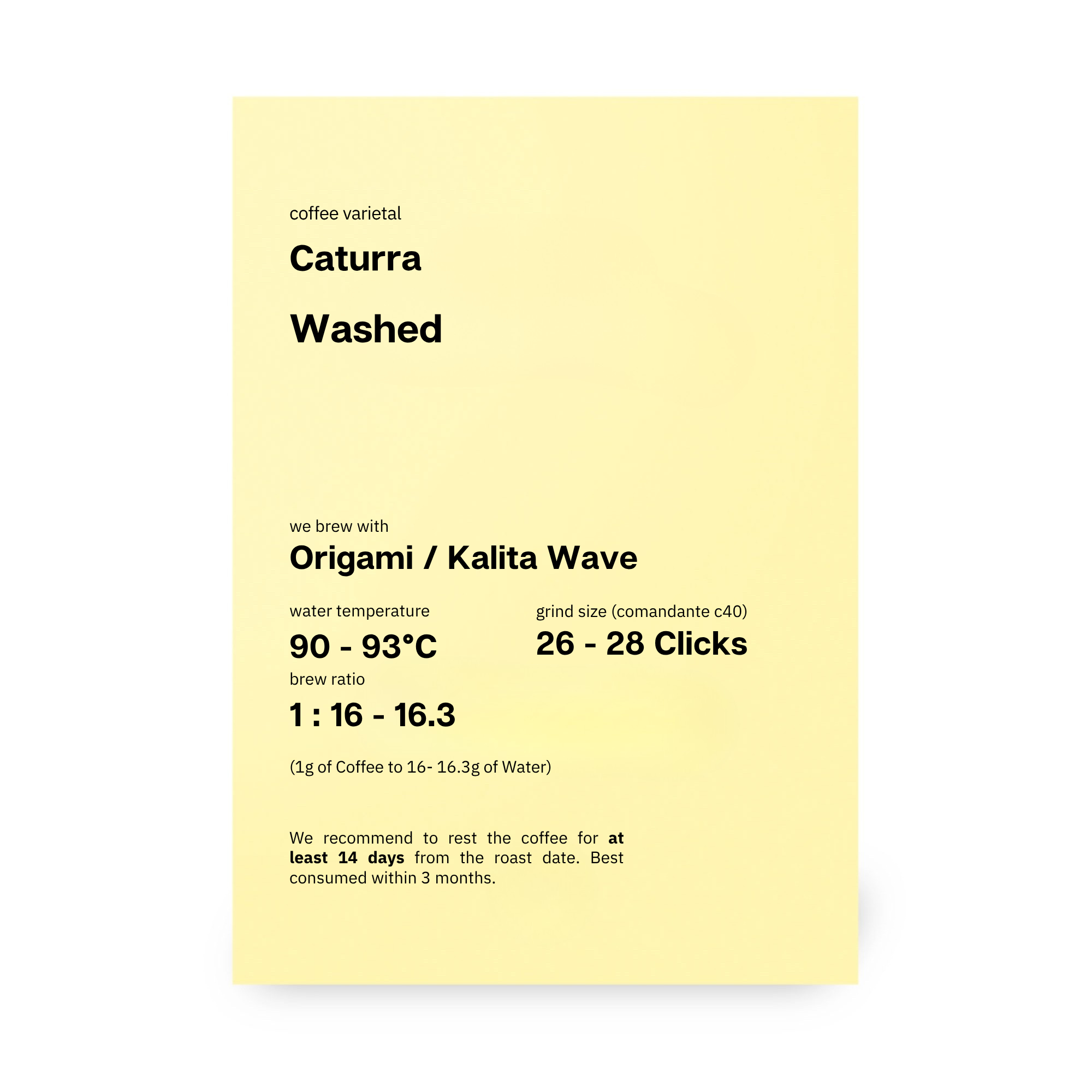 Los Rodriguez, Caturra, Washed, Bolivia (In-store)
