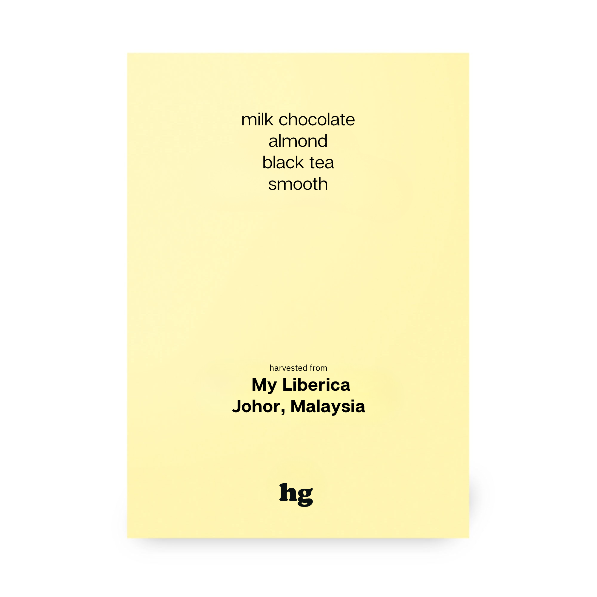 My Liberica, Liberica, Honey, Malaysia (In-store)
